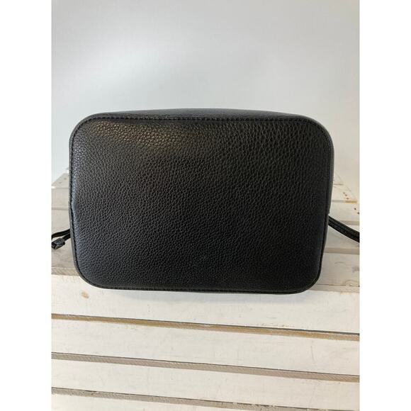 KATE SPADE MARTI SMALL BLACK LEATHER BUCKET BAG - Picture 5 of 13